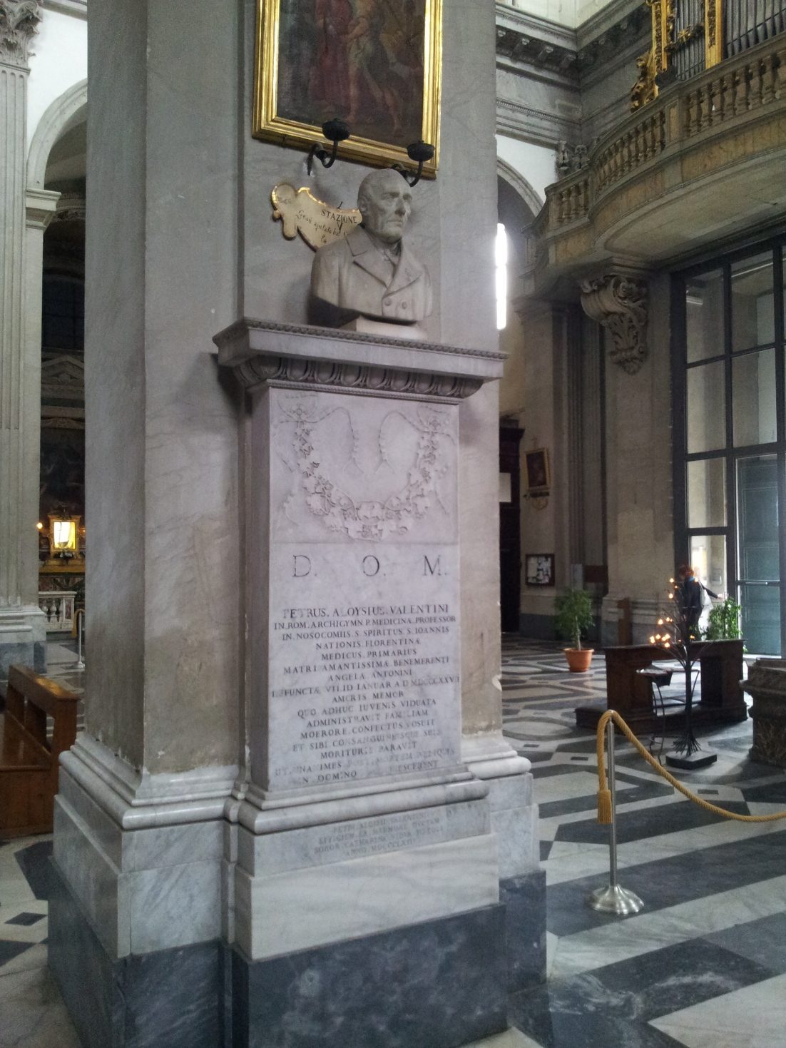Pietro Luigi Valentini's tomb, San Giovanni Battista de' Fiorentini, Rome - 02.jpg